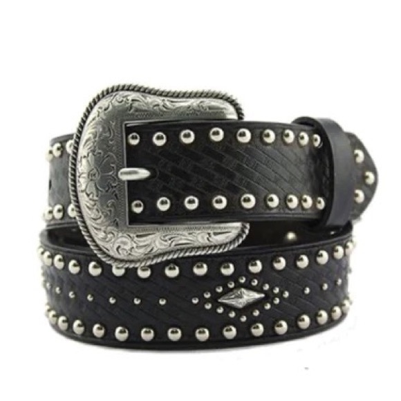 Nocona Other - Kid's Nocona Black Diamond Studded Belt